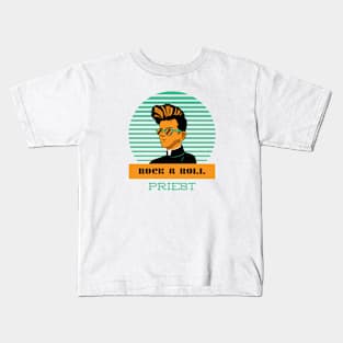 Rock & Roll Priest Kids T-Shirt